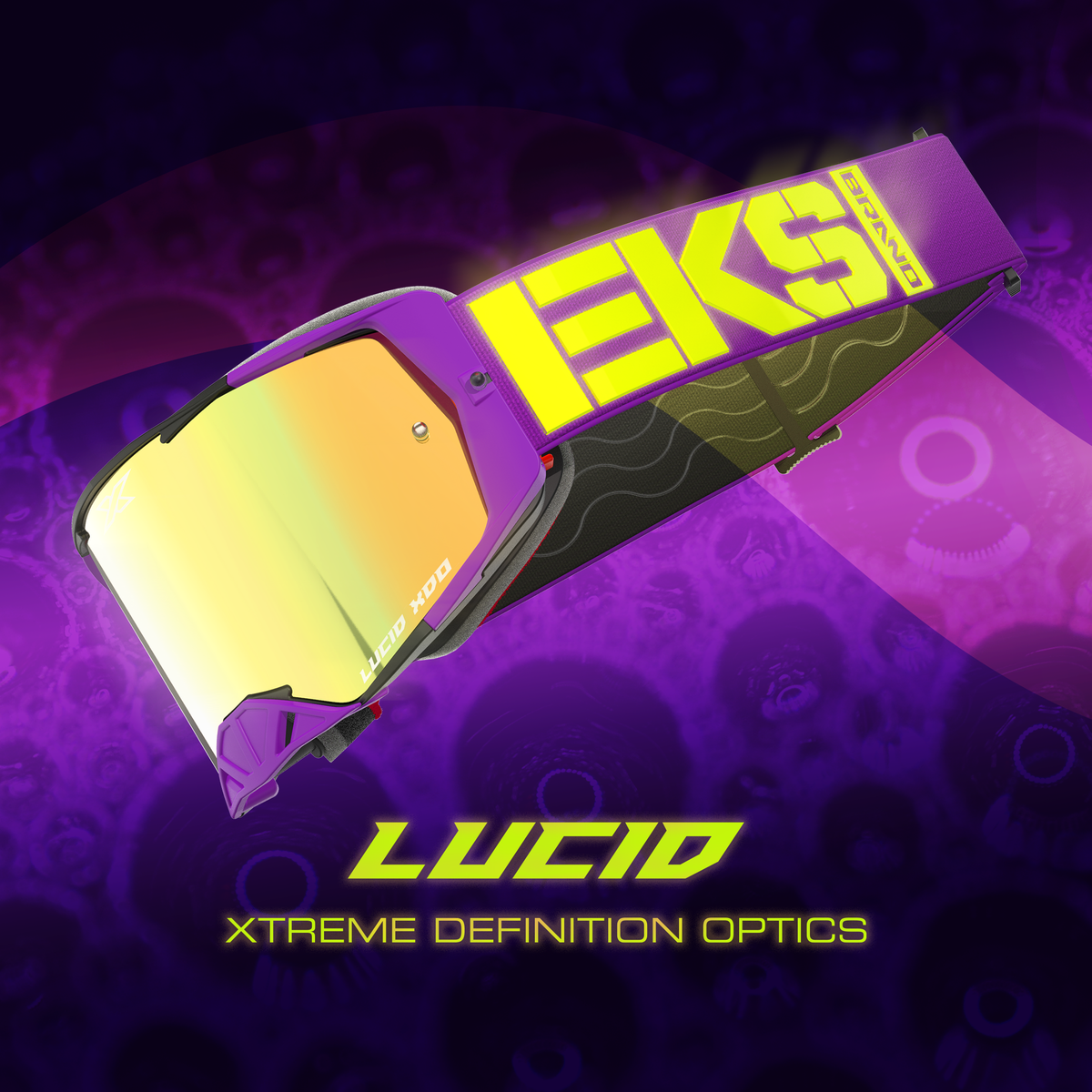 Lucid Goggle Caliber Purple - Gold Mirror Lens