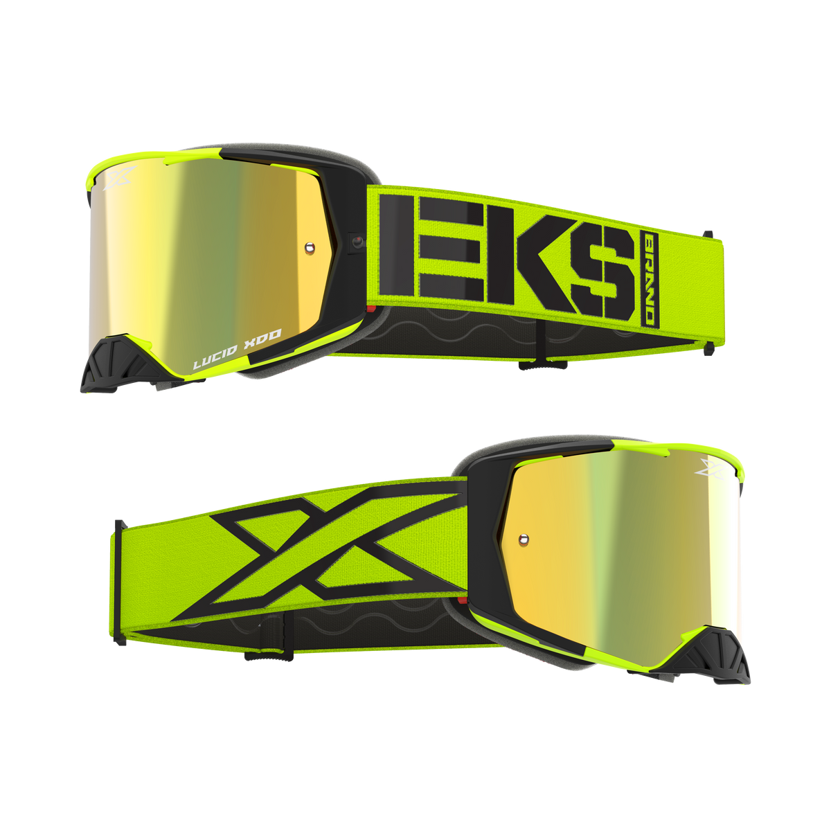 Lucid Goggle Caliber Flo Yellow - Gold Mirror Lens