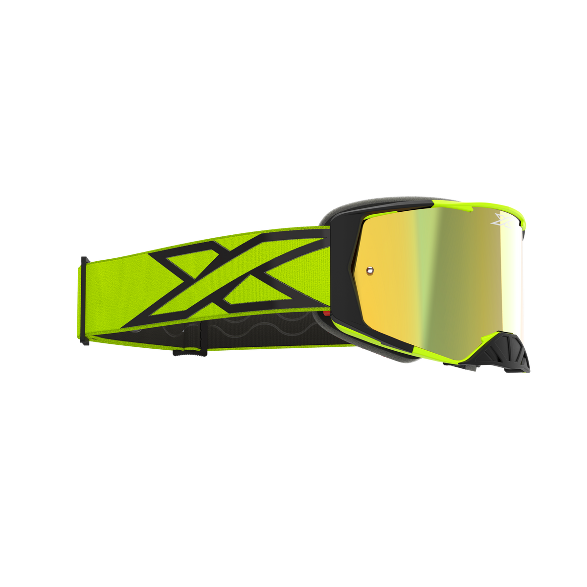 Lucid Goggle Caliber Flo Yellow - Gold Mirror Lens