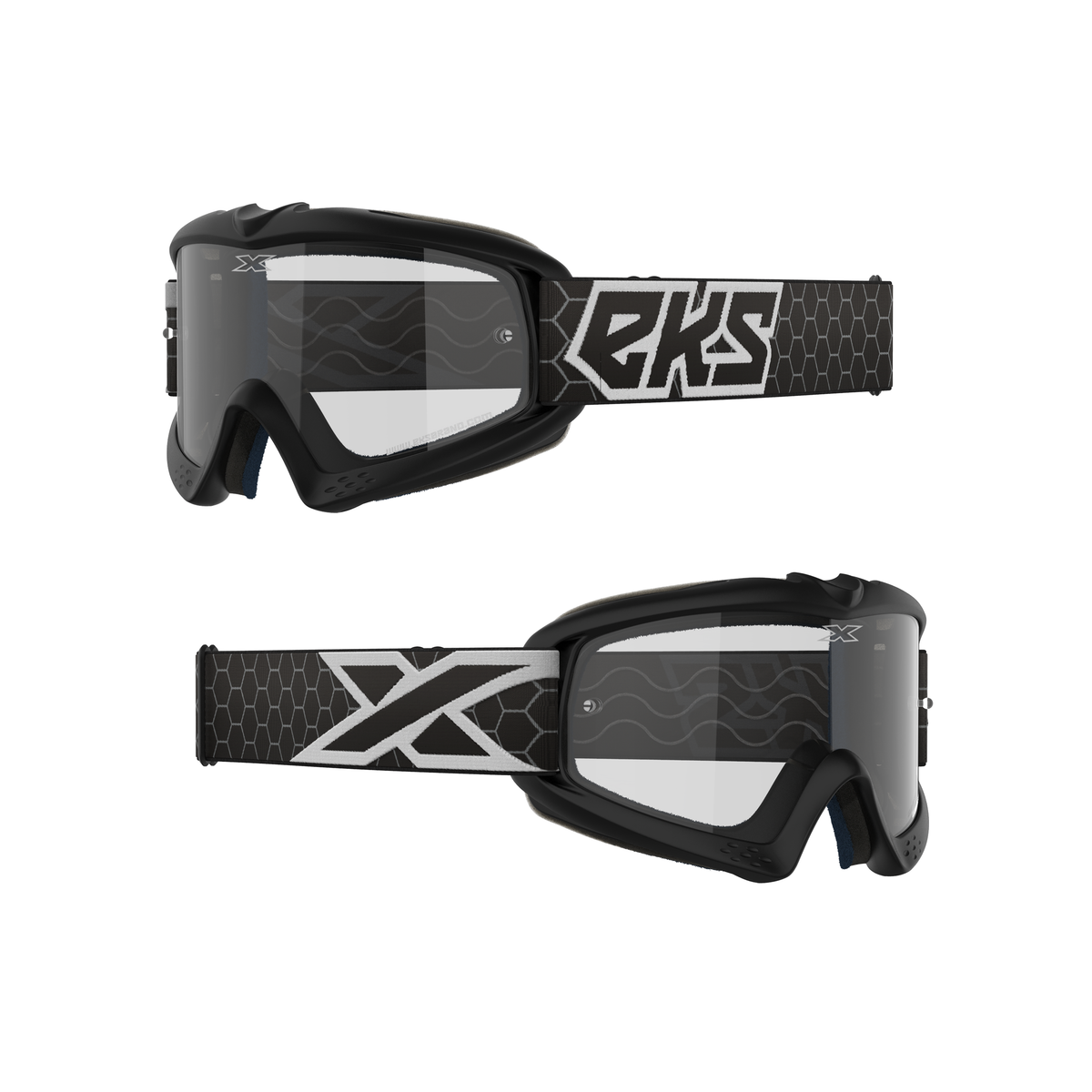 XGROM Clear Youth Goggle Black &amp; White
