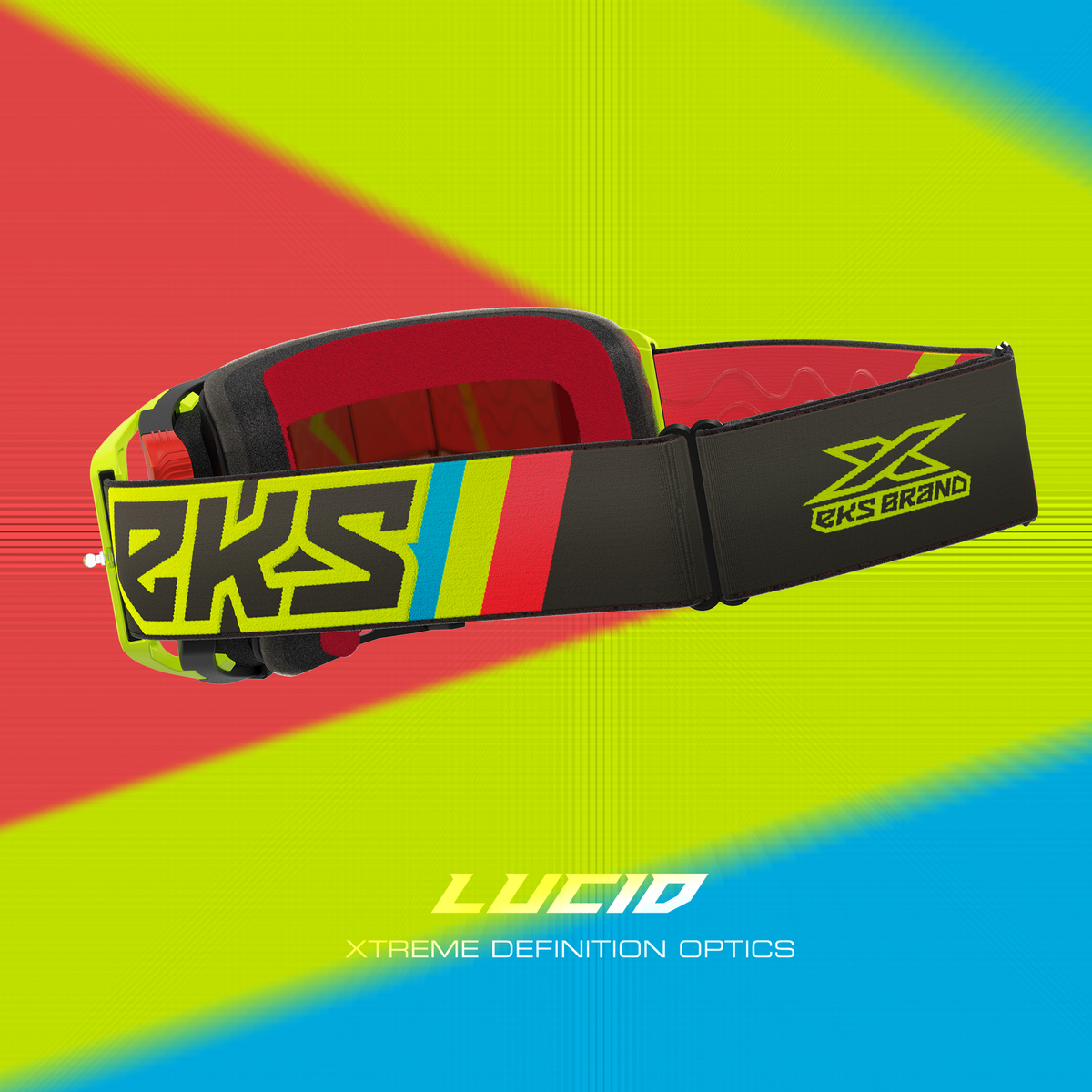 Lucid Goggle Flo Fire - Red Mirror Lens