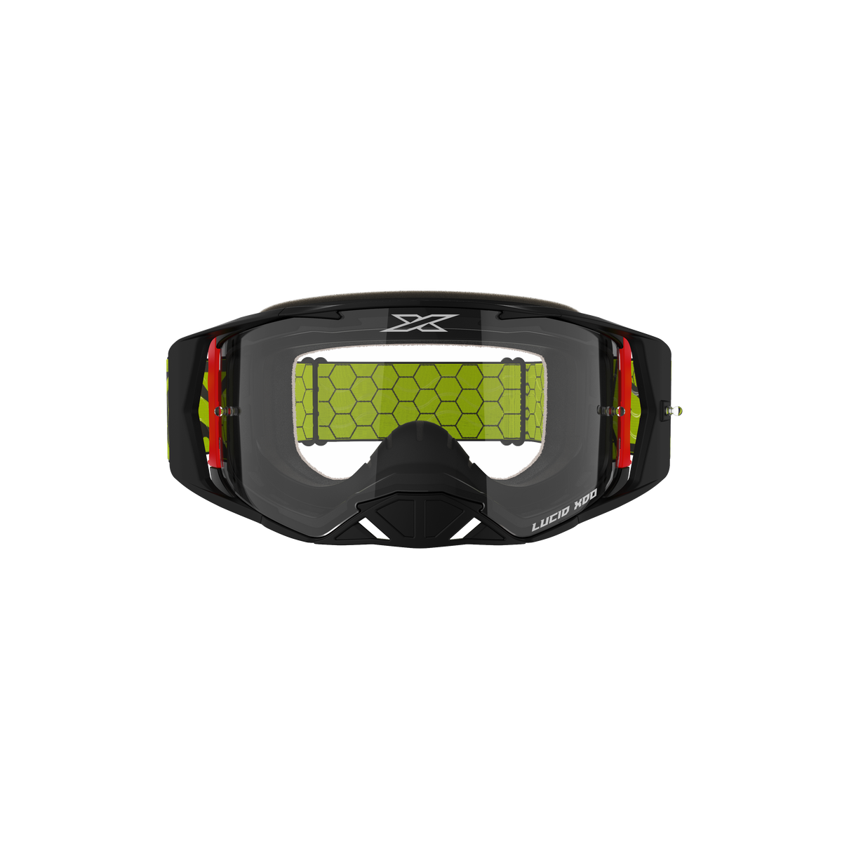 Lucid Goggle Black &amp; Flo Yellow - Clear Lens