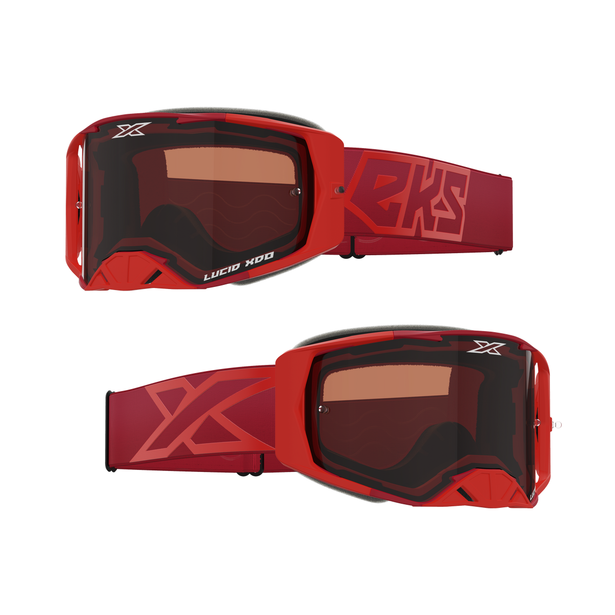 Lucid Goggle Red - Auburn Afterburner Lens
