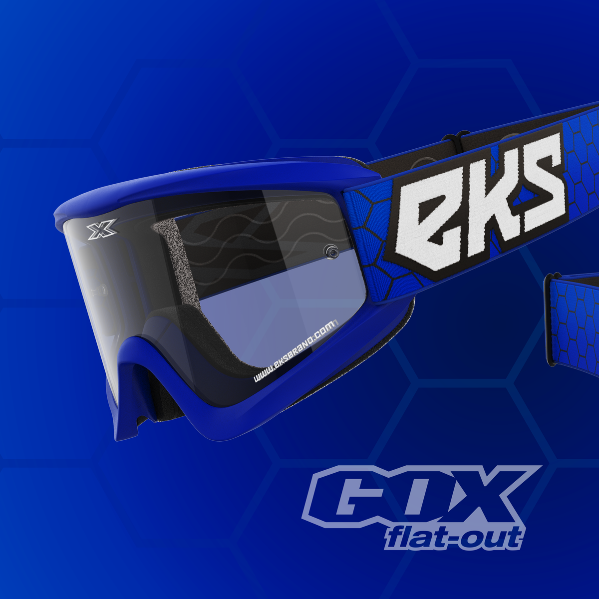 GOX Flat-Out Clear Goggle Royal Blue