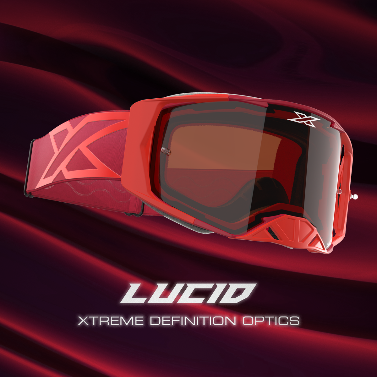 Lucid Goggle Red - Auburn Afterburner Lens