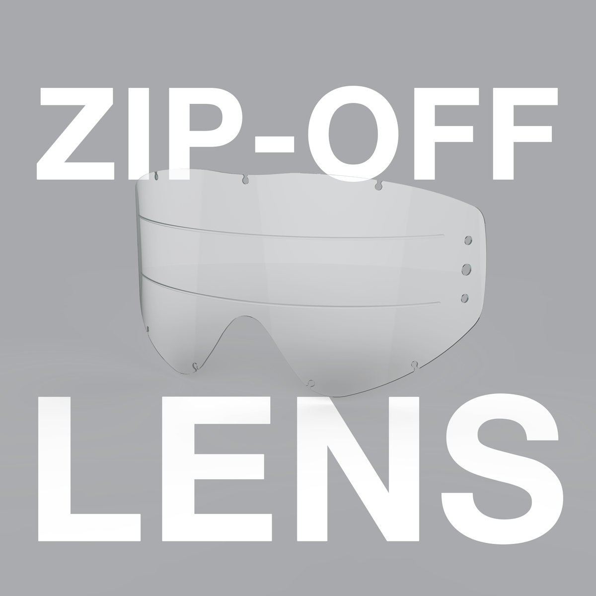 Zip-off Lens for GOX goggle